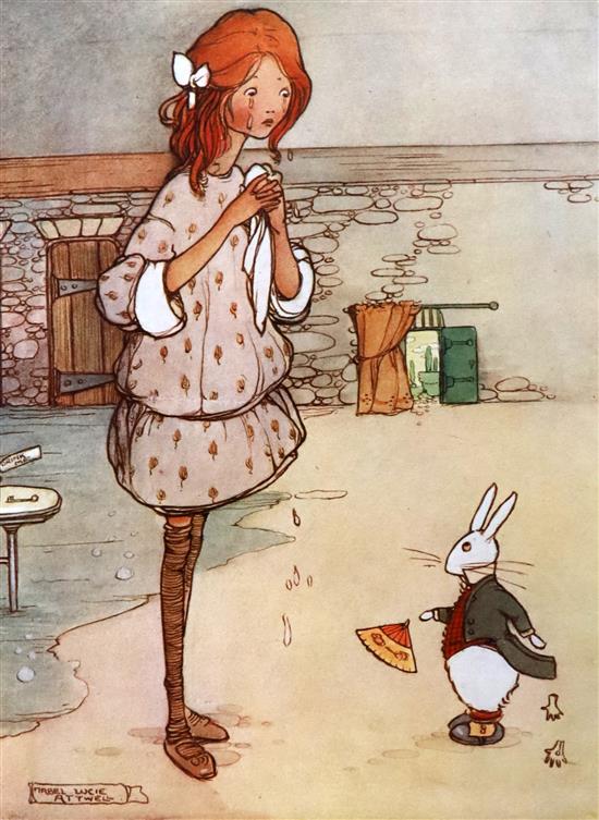 Mabel Lucie Attwell (illustrator) 3 works - Carroll, Lewis - Alice in Wonderland,